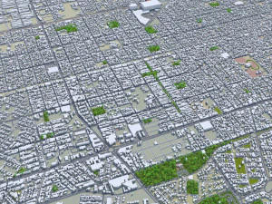 Cancun Quintana Roo city Mexico 30km 3D Model