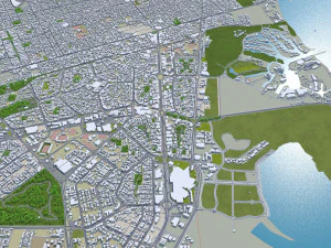 Cancun Quintana Roo city Mexico 30km 3D Model