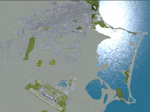 Cancun Quintana Roo city Mexico 30km 3D 模型