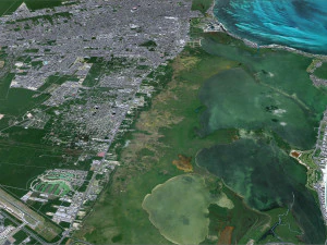 Cancun Quintana Roo city Mexico 30km 3D Model