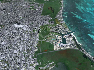 Cancun Quintana Roo city Mexico 30km 3D Model