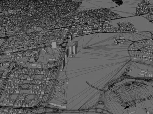Cancun Quintana Roo city Mexico 30km 3D Model