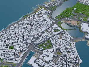 Cartagena city Bolivar Colombia 22km 3D Model