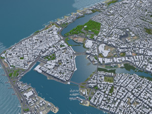 Cartagena city Bolivar Colombia 22km 3D Model