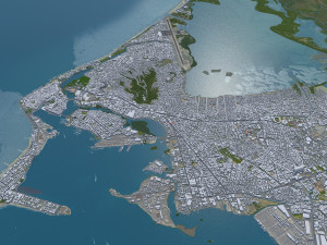 Cartagena city Bolivar Colombia 22km 3D Model