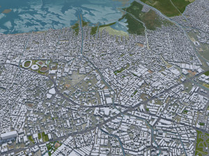 Cartagena city Bolivar Colombia 22km 3D Model