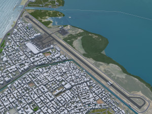 Cartagena city Bolivar Colombia 22km 3D Model
