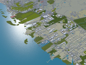 Cartagena city Bolivar Colombia 22km 3D Model