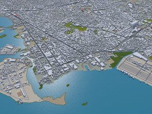 Cartagena city Bolivar Colombia 22km 3D Model