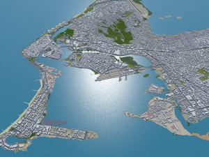 Cartagena city Bolivar Colombia 22km 3D Model