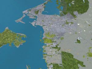 Cartagena city Bolivar Colombia 22km 3D Model