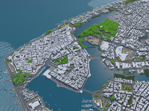 Cartagena city Bolivar Colombia 22km 3D Model
