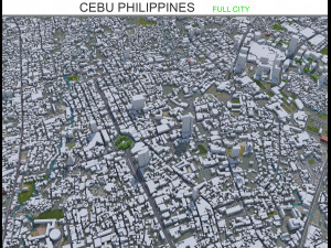 Cebu city Philippines 30km 3D मॉडल