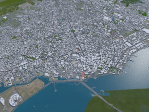 Cebu city Philippines 30km Modèle 3D