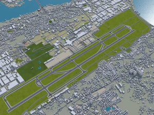 Cebu city Philippines 30km 3D Model