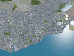 Cebu city Philippines 30km Modèle 3D