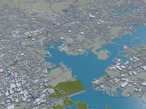 Cebu city Philippines 30km 3D Model