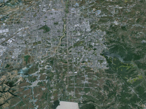 Changchun city Jilin China 75km Modello 3D