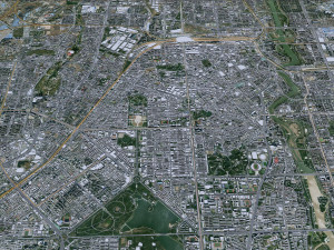 Changchun city Jilin China 75km Modello 3D
