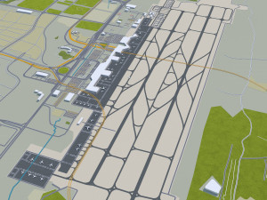 Changsha city Hunan China 60km 3Dモデル