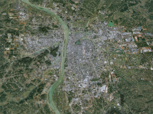 Changsha city Hunan China 60km 3Dモデル