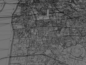 Changsha city Hunan China 60km 3Dモデル