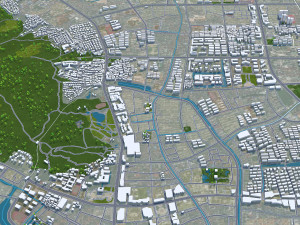 Changshu city Suzhou Jiangsu China 50km 3D Model