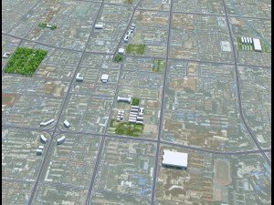 Changzhi city Shanxi China 40km Modelo 3D