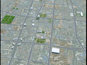 Changzhi city Shanxi China 40km 3D Model