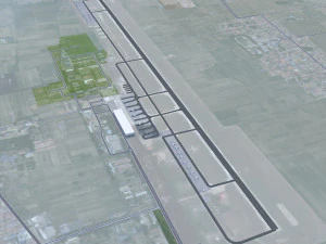 Changzhi city Shanxi China 40km 3D Model