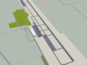 Changzhi city Shanxi China 40km 3D Model