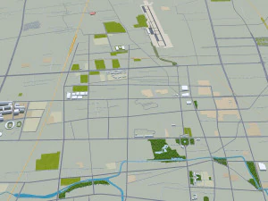 Changzhi city Shanxi China 40km 3D Model