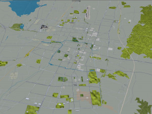 Changzhi city Shanxi China 40km Modelo 3D