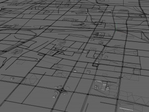 Changzhi city Shanxi China 40km Modelo 3D
