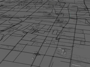 Changzhi city Shanxi China 40km 3D Model