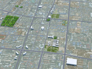 Changzhi city Shanxi China 40km Modelo 3D