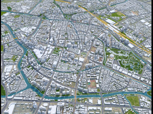 Changzhou city Jiangsu China 75km Modelo 3D