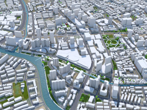 Changzhou city Jiangsu China 75km Modelo 3D