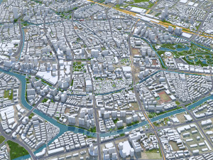 Changzhou city Jiangsu China 75km Modelo 3D
