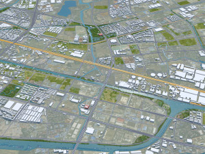 Changzhou city Jiangsu China 75km Modelo 3D