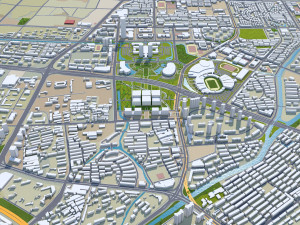 Changzhou city Jiangsu China 75km Modelo 3D
