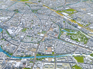 Changzhou city Jiangsu China 75km Modelo 3D