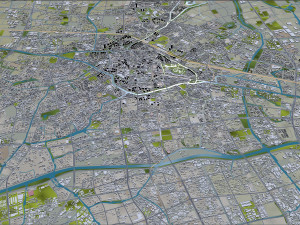 Changzhou city Jiangsu China 75km Modelo 3D