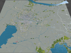 Changzhou city Jiangsu China 75km Modelo 3D