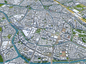 Changzhou city Jiangsu China 75km Modelo 3D