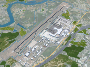 Chaozhou city Guangdong Province China 40km Model 3D