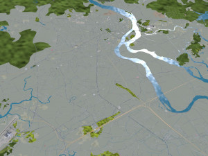 Chaozhou city Guangdong Province China 40km Model 3D