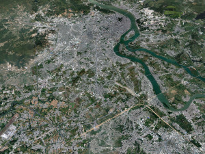 Chaozhou city Guangdong Province China 40km Model 3D