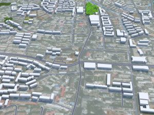 Chengde city Hebei China 45km 3D Model
