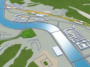 Chengde city Hebei China 45km 3D Model